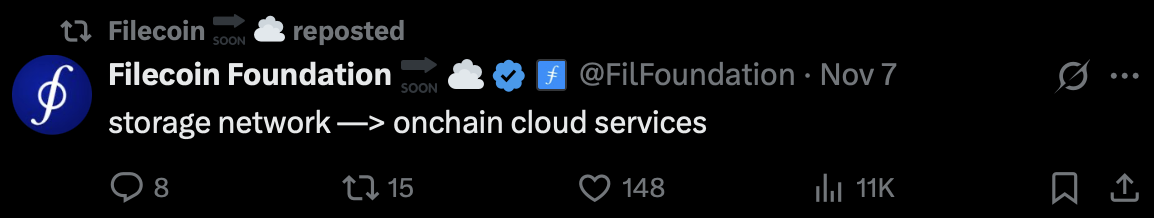Filecoin (FIL) disparou 100% durante a semana! Anunciou que o armazenamento on-chain evoluiu para um 